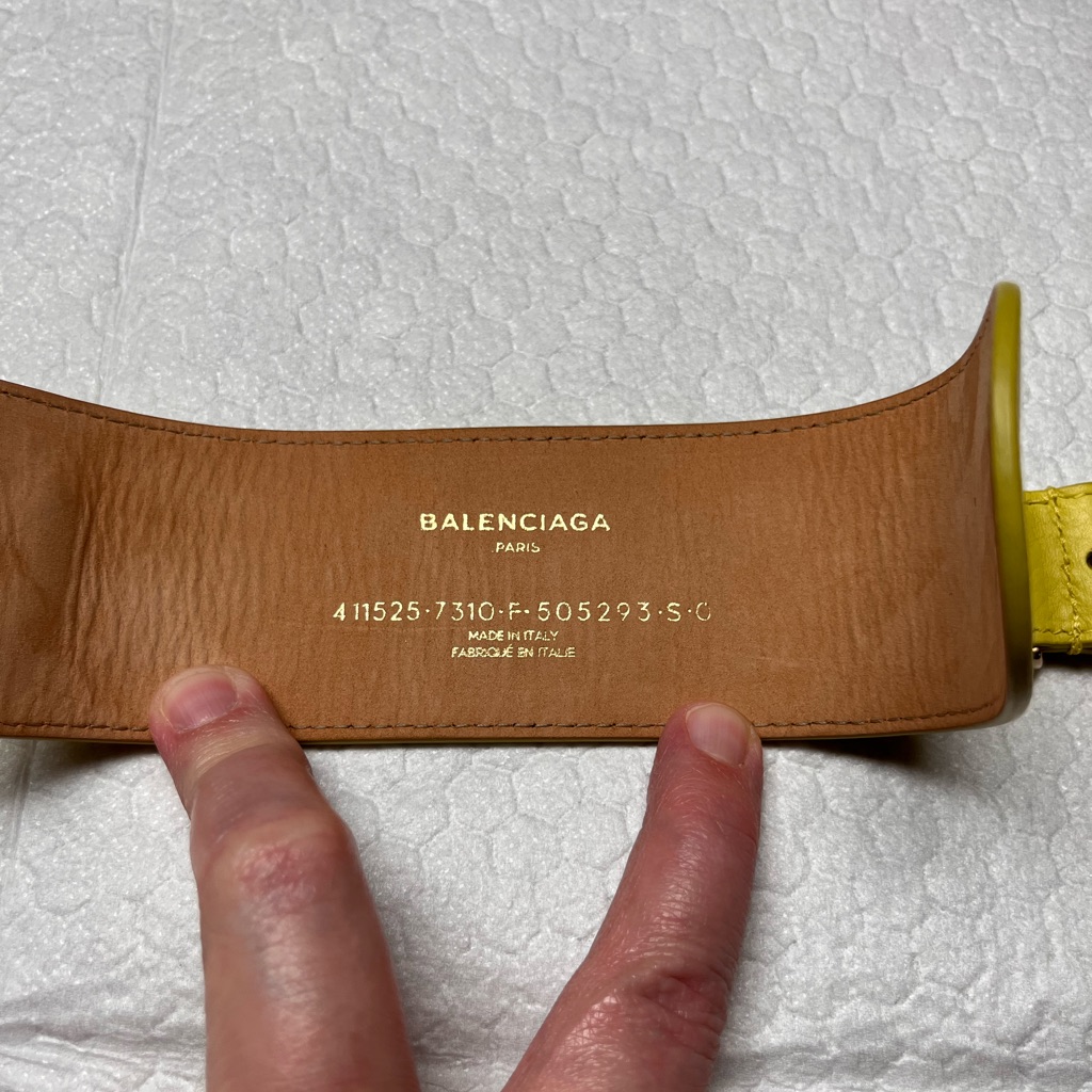 Yellow Leather Balenciaga Bracelet Size Small 100$
